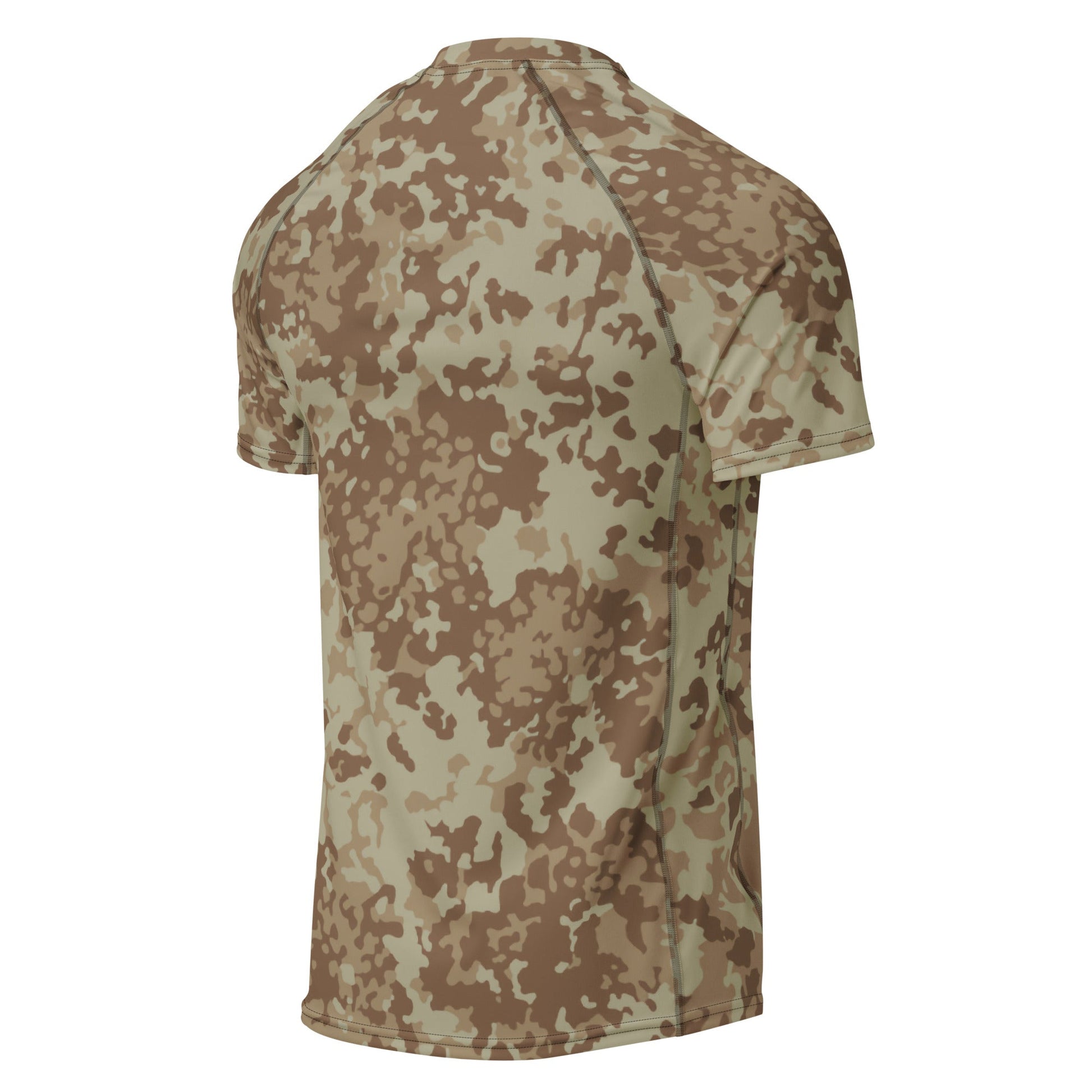 German Flecktarn Desert CAMO Mens Short-Sleeve Rash Guard - Short-sleeve Guards