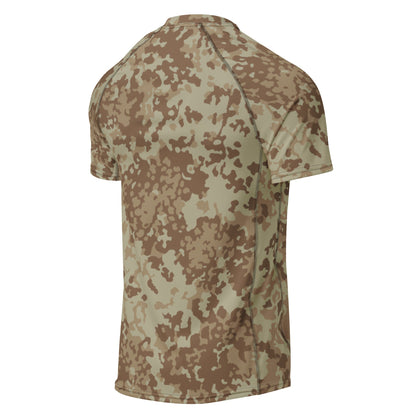 German Flecktarn Desert CAMO Mens Short-Sleeve Rash Guard - Short-sleeve Guards