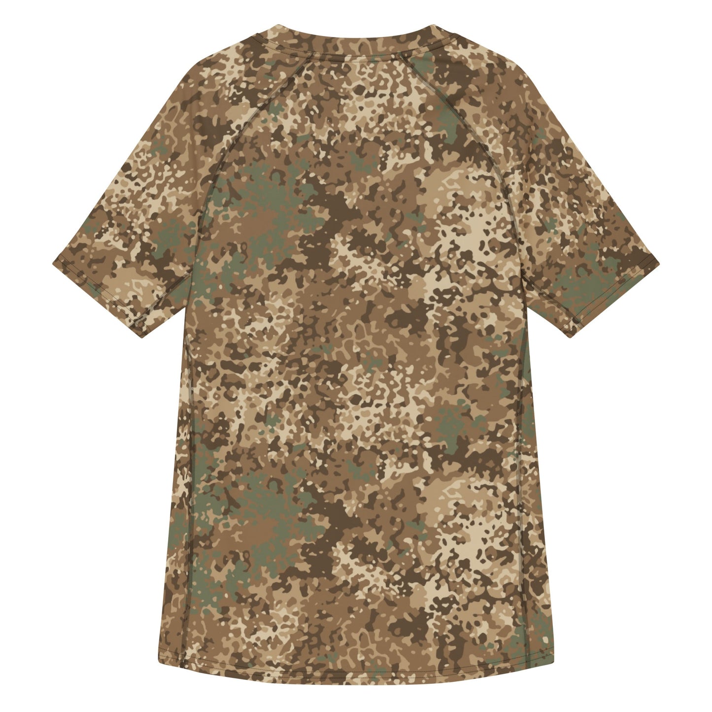 German Flecktarn Desert CAMO Mens Short-Sleeve Rash Guard