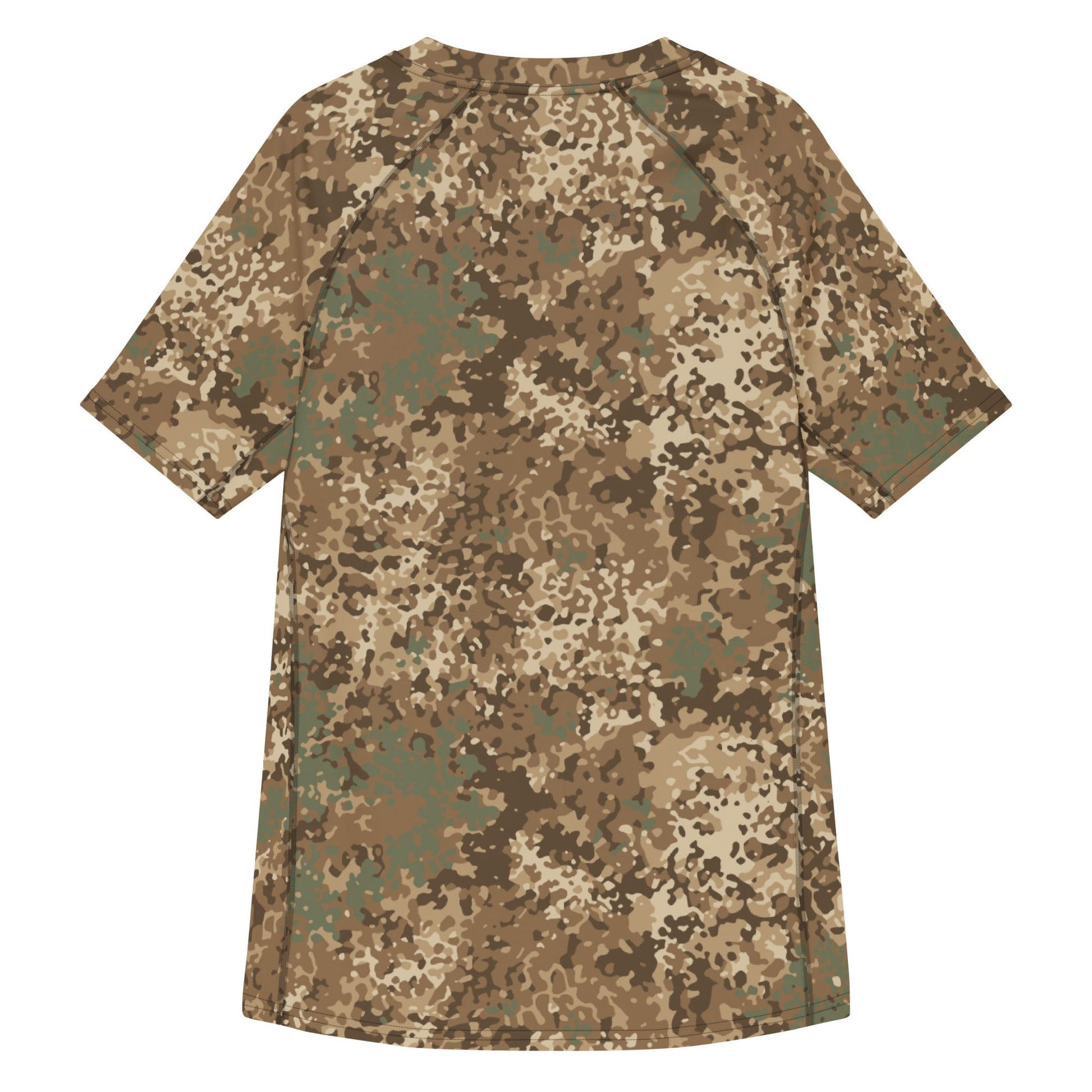 German Flecktarn Desert CAMO Mens Short-Sleeve Rash Guard