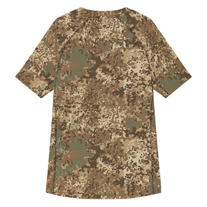 German Flecktarn Desert CAMO Mens Short-Sleeve Rash Guard