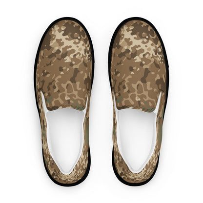 German Flecktarn Desert CAMO Mens Slip-On Canvas Shoes