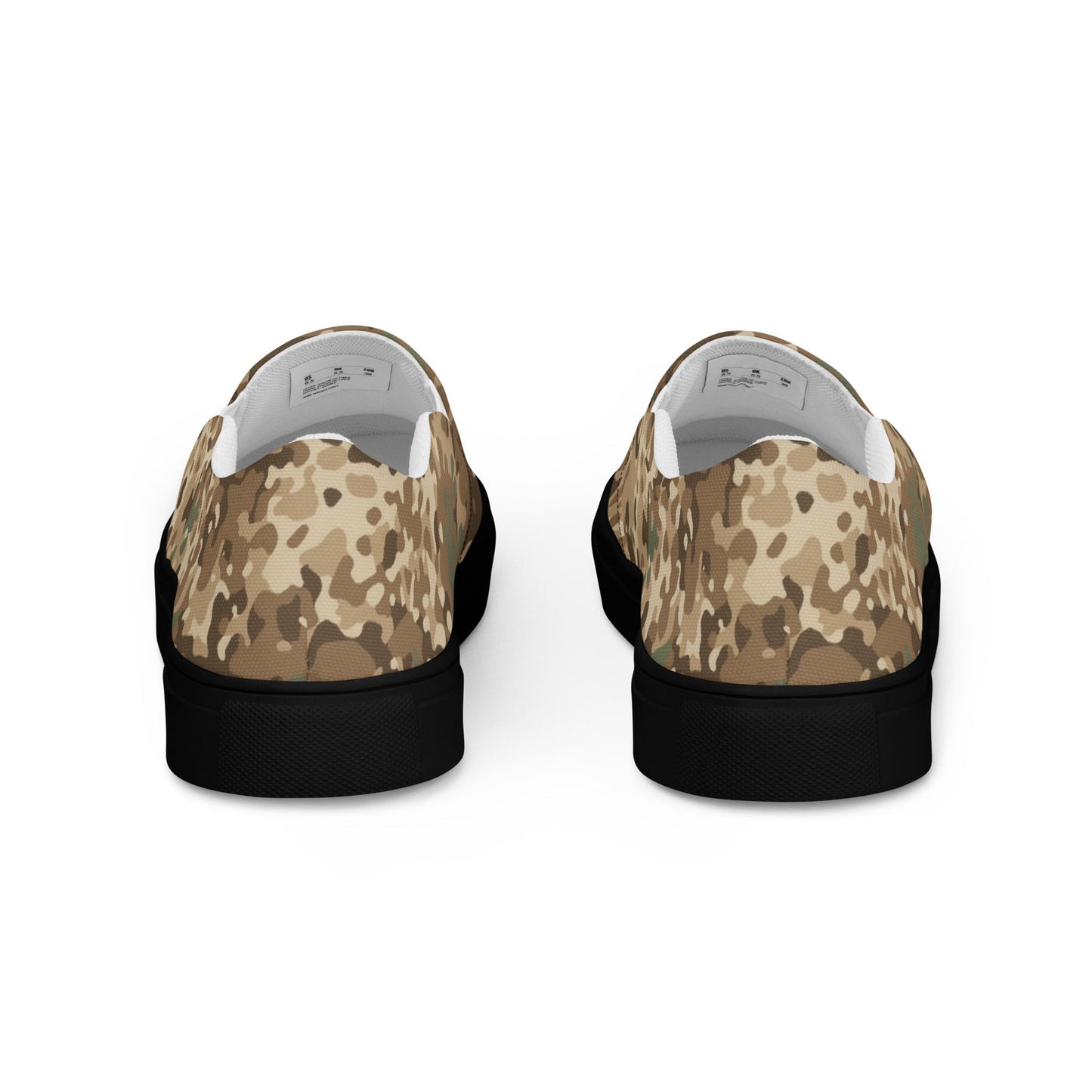 German Flecktarn Desert CAMO Mens Slip-On Canvas Shoes