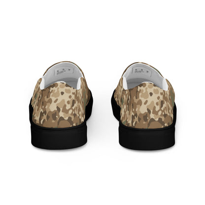 German Flecktarn Desert CAMO Mens Slip-On Canvas Shoes