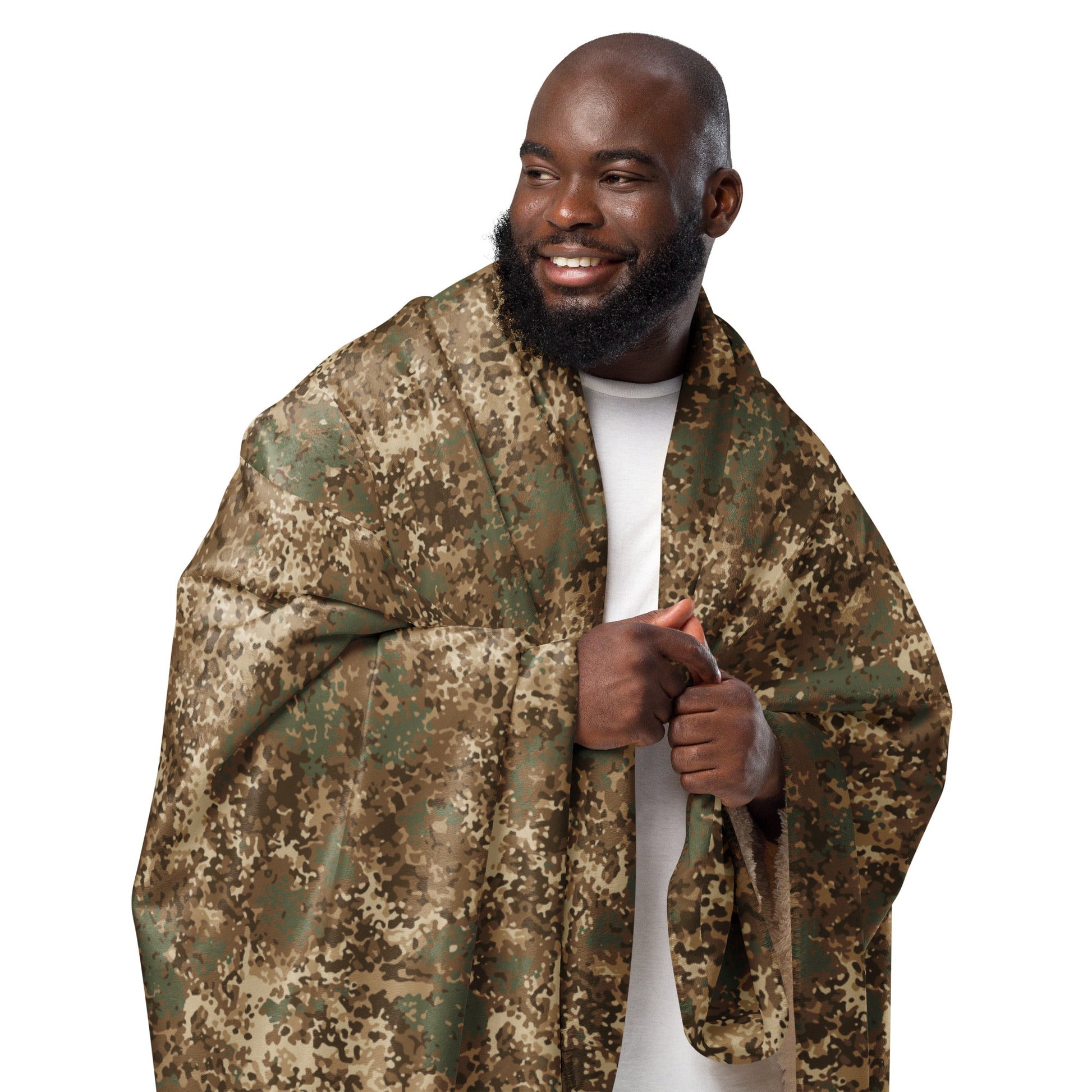German Flecktarn Desert CAMO Sherpa Blanket