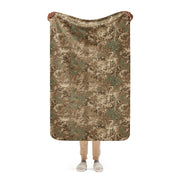 Flecktarn Bundeswehr Desert CAMO Sherpa Blanket - 37″×57″