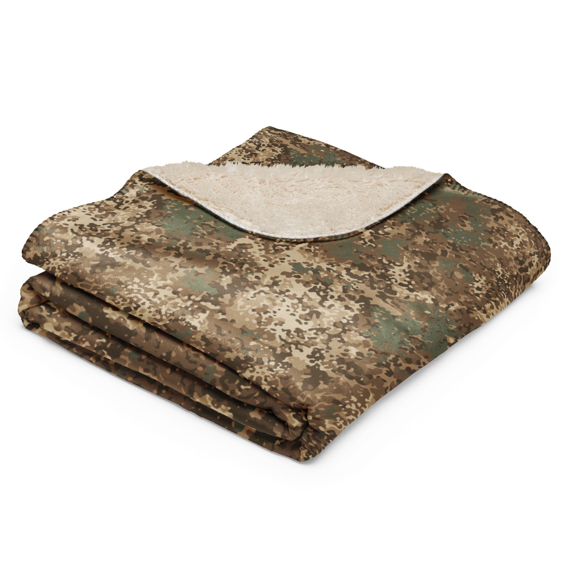 German Flecktarn Desert CAMO Sherpa Blanket