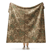 Flecktarn Bundeswehr Desert CAMO Sherpa Blanket - 60″×80″