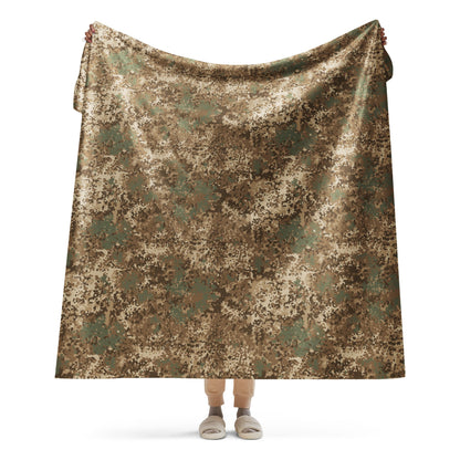 German Flecktarn Desert CAMO Sherpa Blanket - 60″×80″