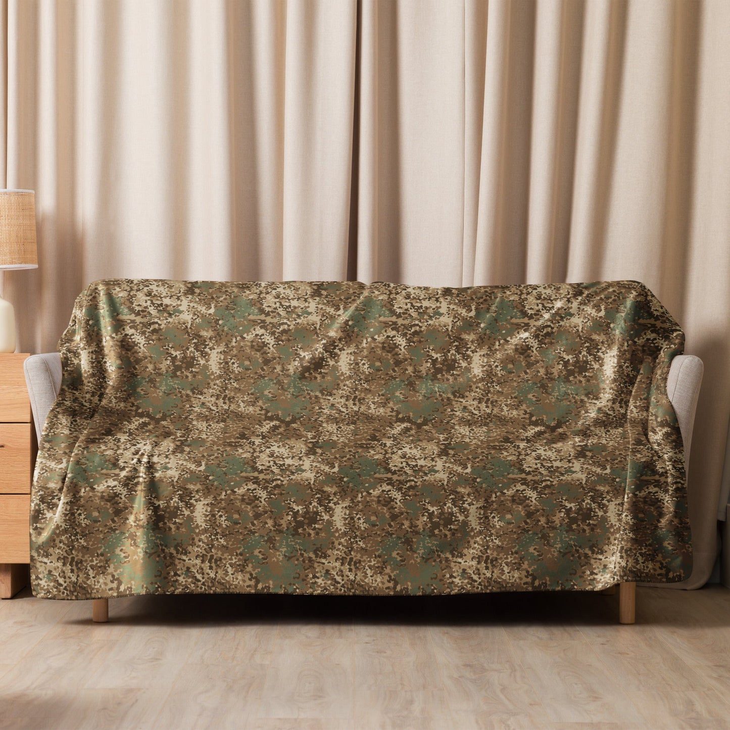 German Flecktarn Desert CAMO Sherpa Blanket
