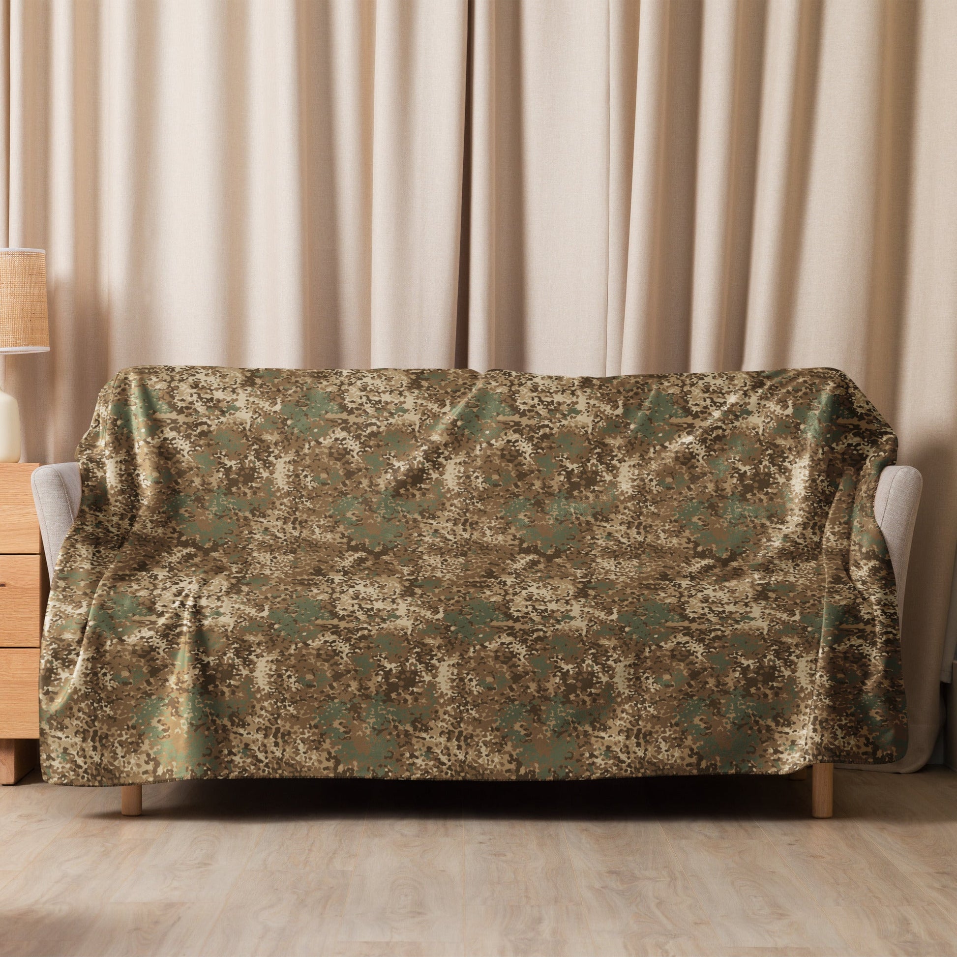 German Flecktarn Desert CAMO Sherpa Blanket