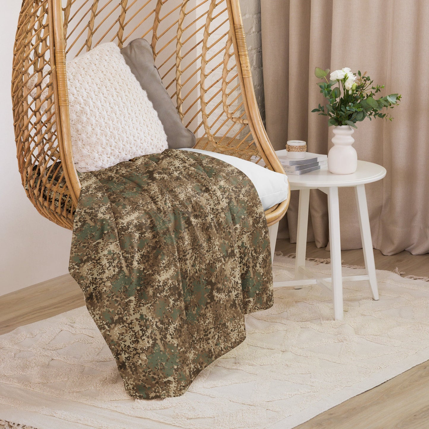 German Flecktarn Desert CAMO Sherpa Blanket