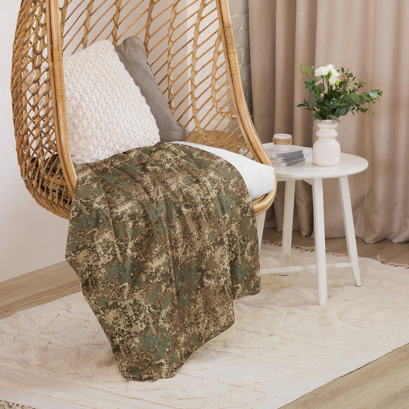 Flecktarn Bundeswehr Desert CAMO Sherpa Blanket