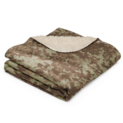 German Flecktarn Desert CAMO Sherpa blanket - Blankets