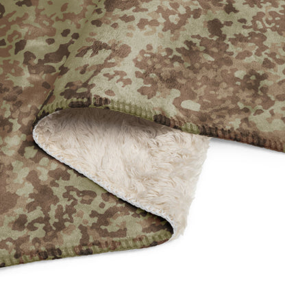 German Flecktarn Desert CAMO Sherpa blanket - Blankets