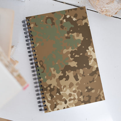 German Flecktarn Desert CAMO Spiral Notebook