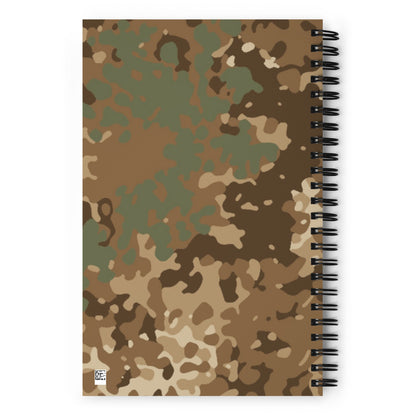 German Flecktarn Desert CAMO Spiral Notebook