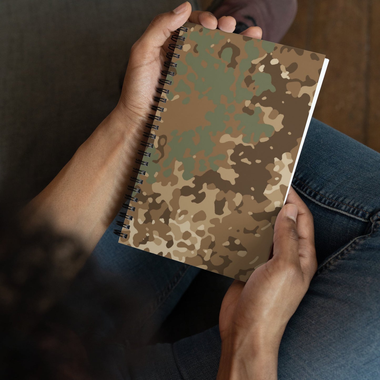 German Flecktarn Desert CAMO Spiral Notebook