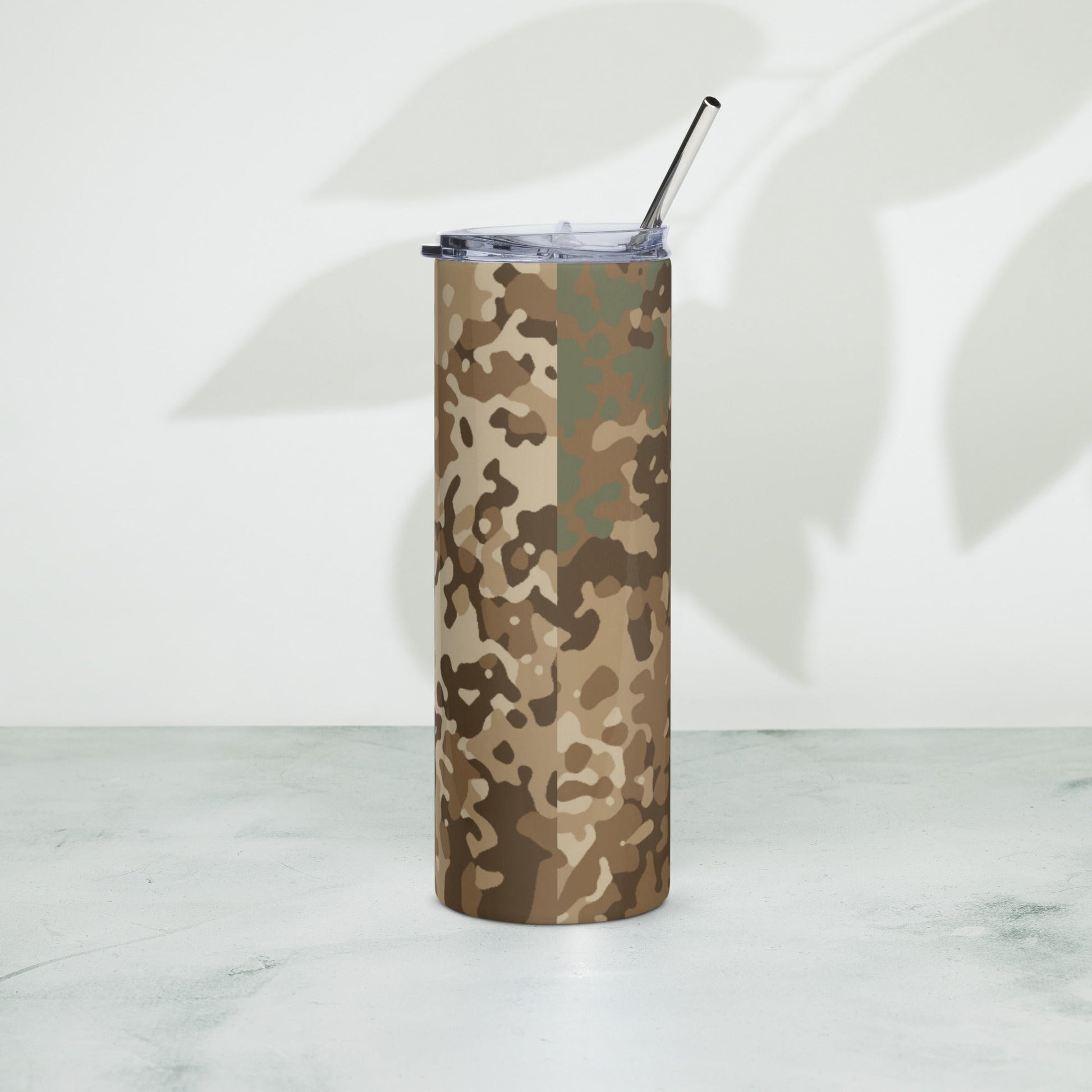 German Flecktarn Desert CAMO Stainless Steel Tumbler