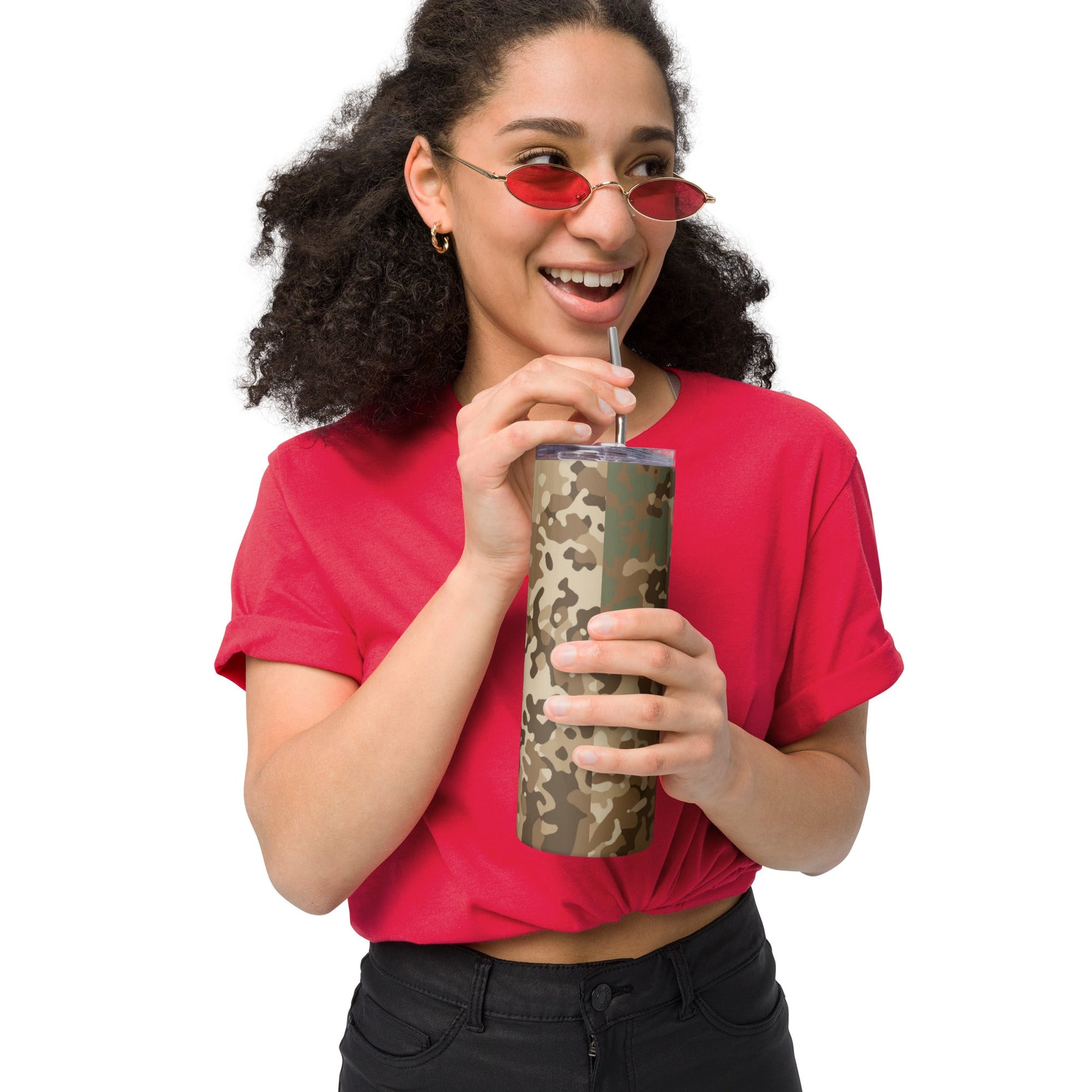 German Flecktarn Desert CAMO Stainless Steel Tumbler