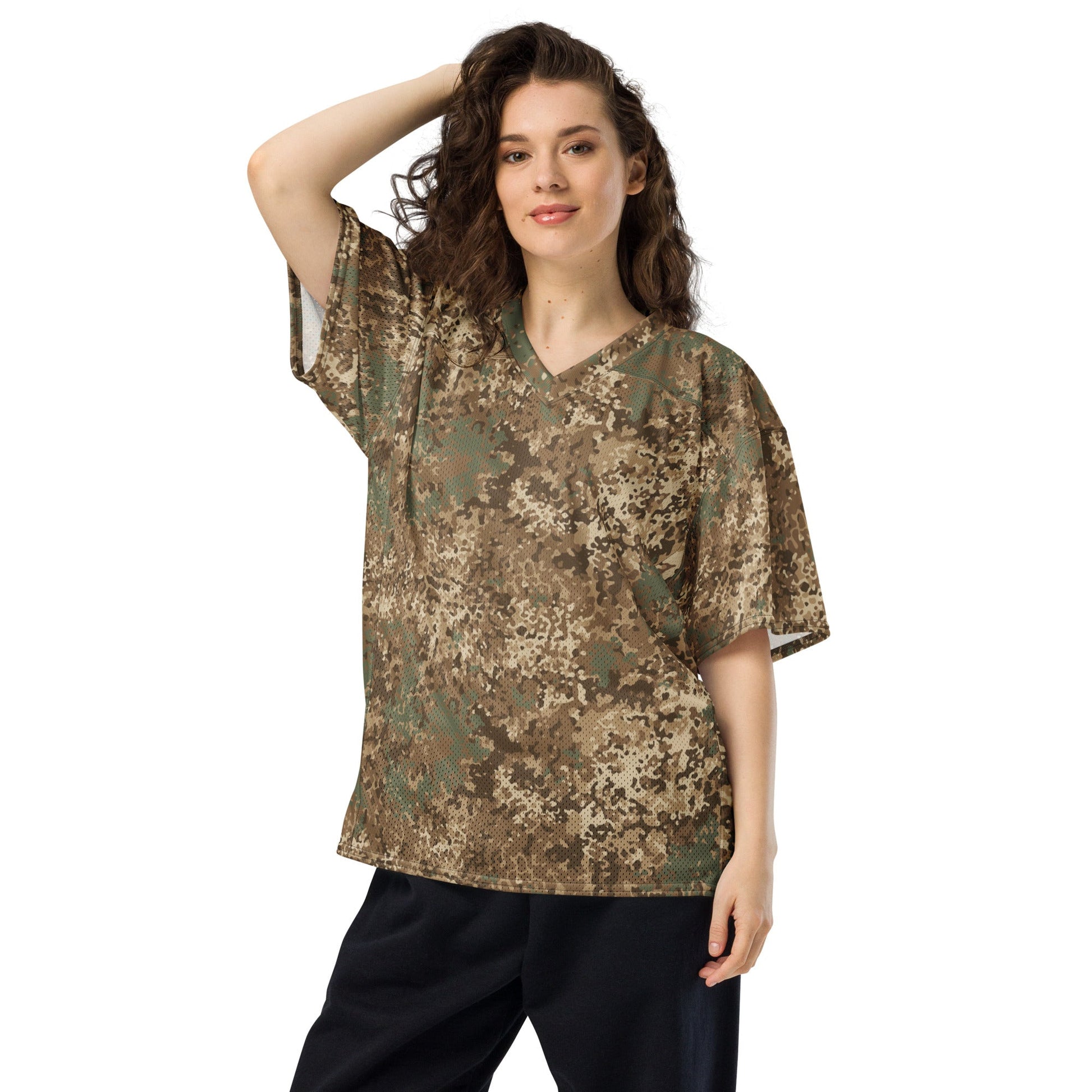 German Flecktarn Desert CAMO Unisex American Football Jersey