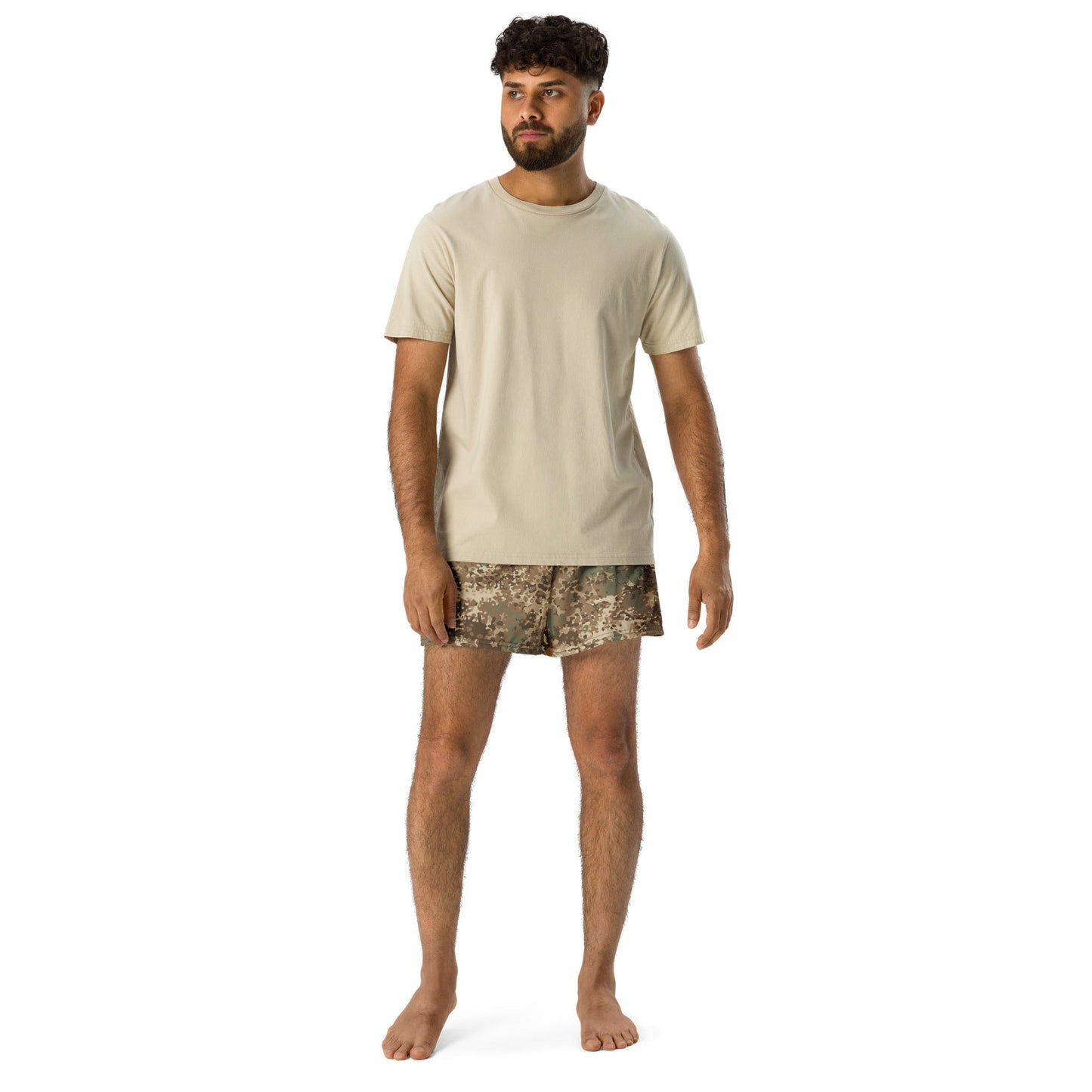 German Flecktarn Desert CAMO Unisex Athletic Shorts