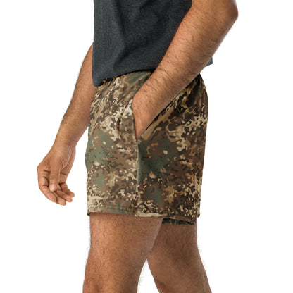 German Flecktarn Desert CAMO Unisex Athletic Shorts - XS