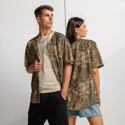 German Flecktarn Desert CAMO Unisex Baseball Jersey - 2XS