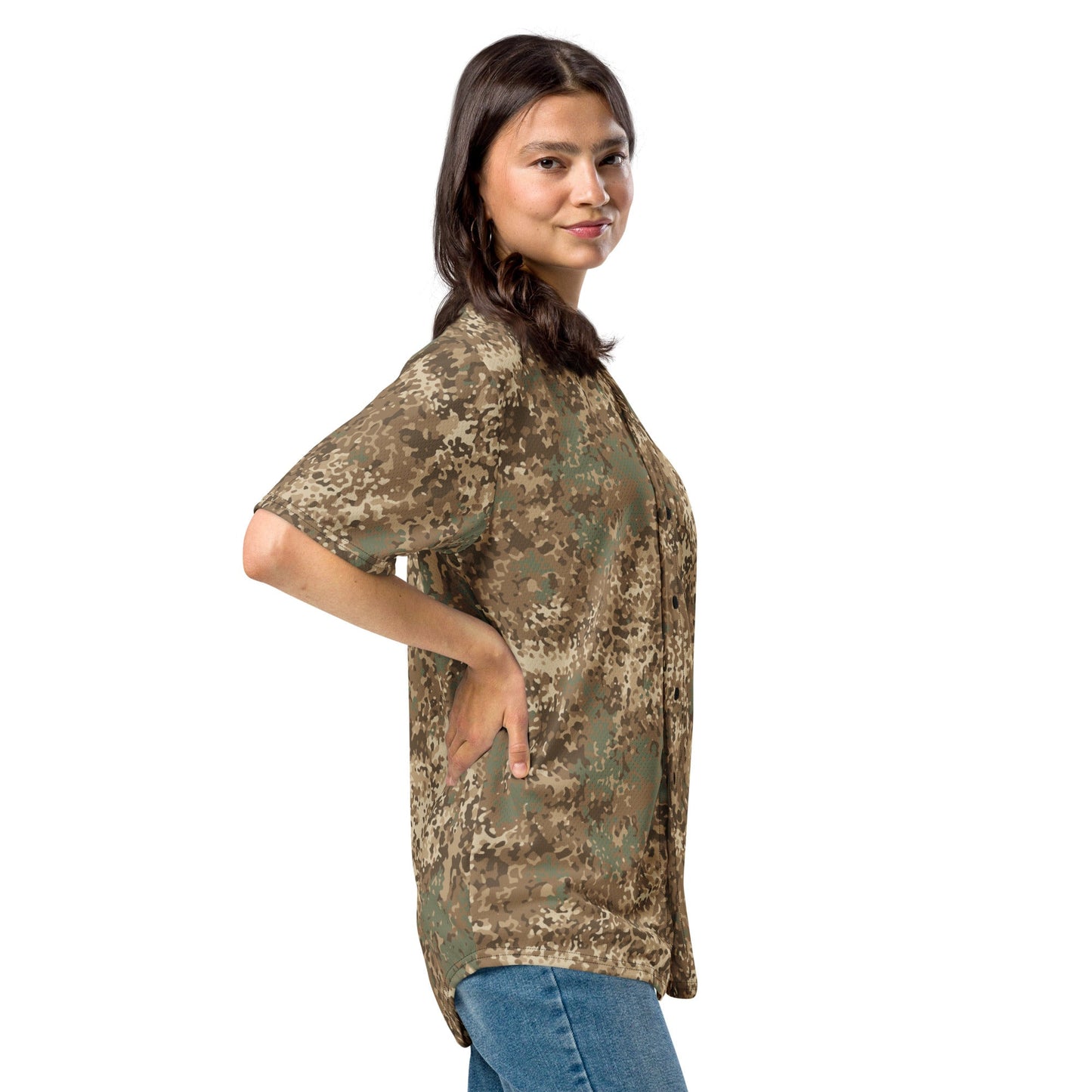 German Flecktarn Desert CAMO Unisex Baseball Jersey