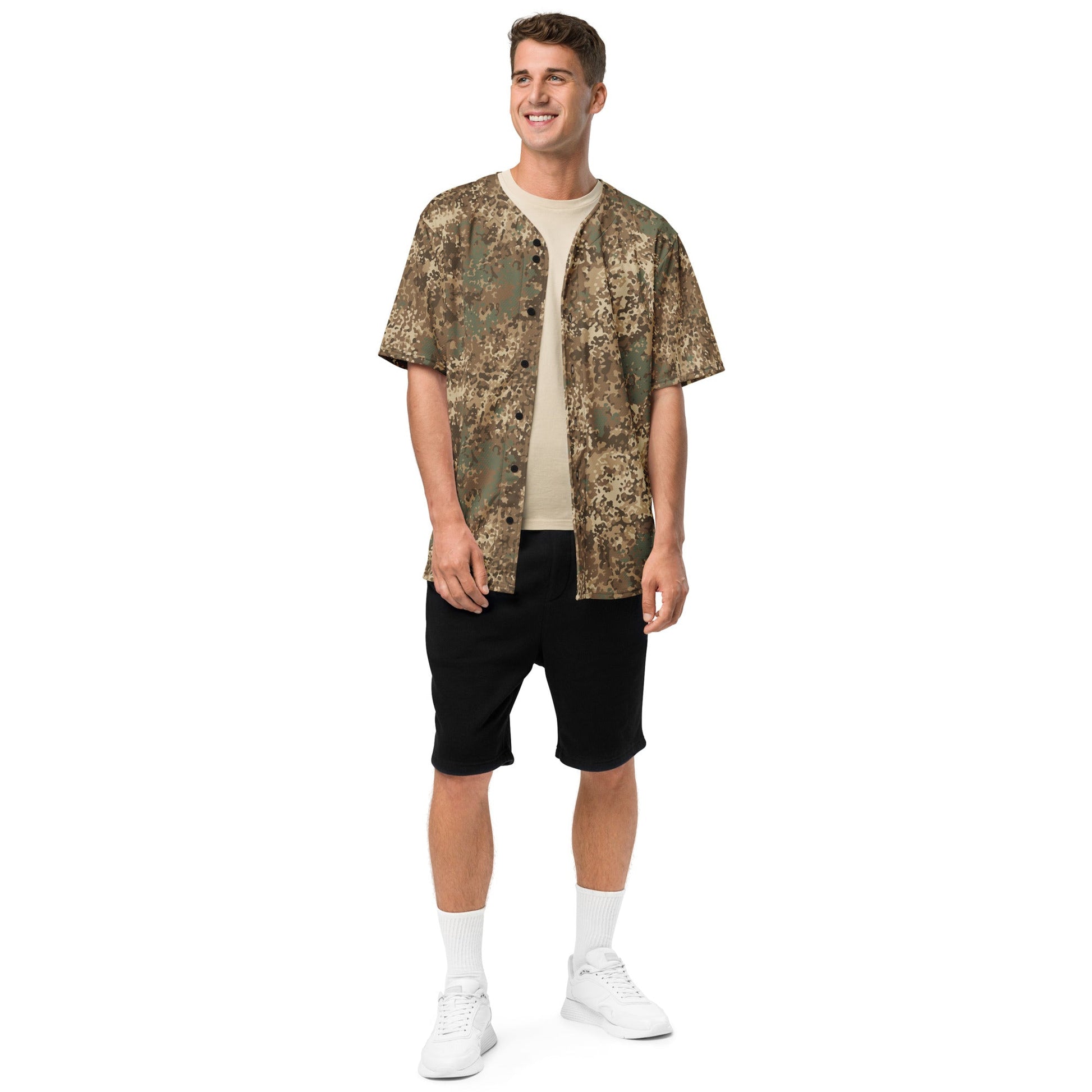 German Flecktarn Desert CAMO Unisex Baseball Jersey