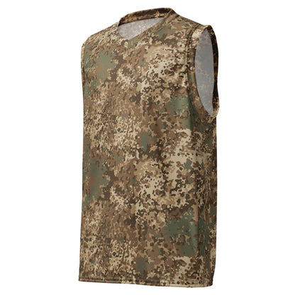 German Flecktarn Desert CAMO Unisex Basketball Jersey