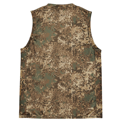 German Flecktarn Desert CAMO Unisex Basketball Jersey