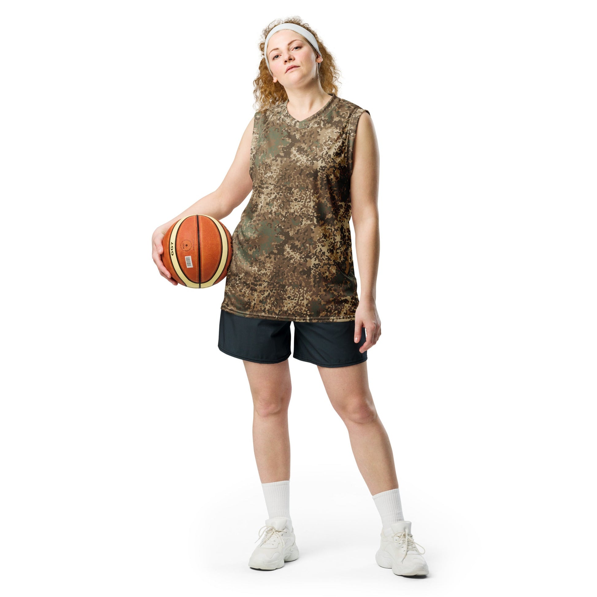 German Flecktarn Desert CAMO Unisex Basketball Jersey