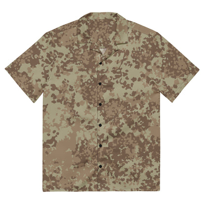 German Flecktarn Desert CAMO Unisex button shirt - 2XS - Button Shirts