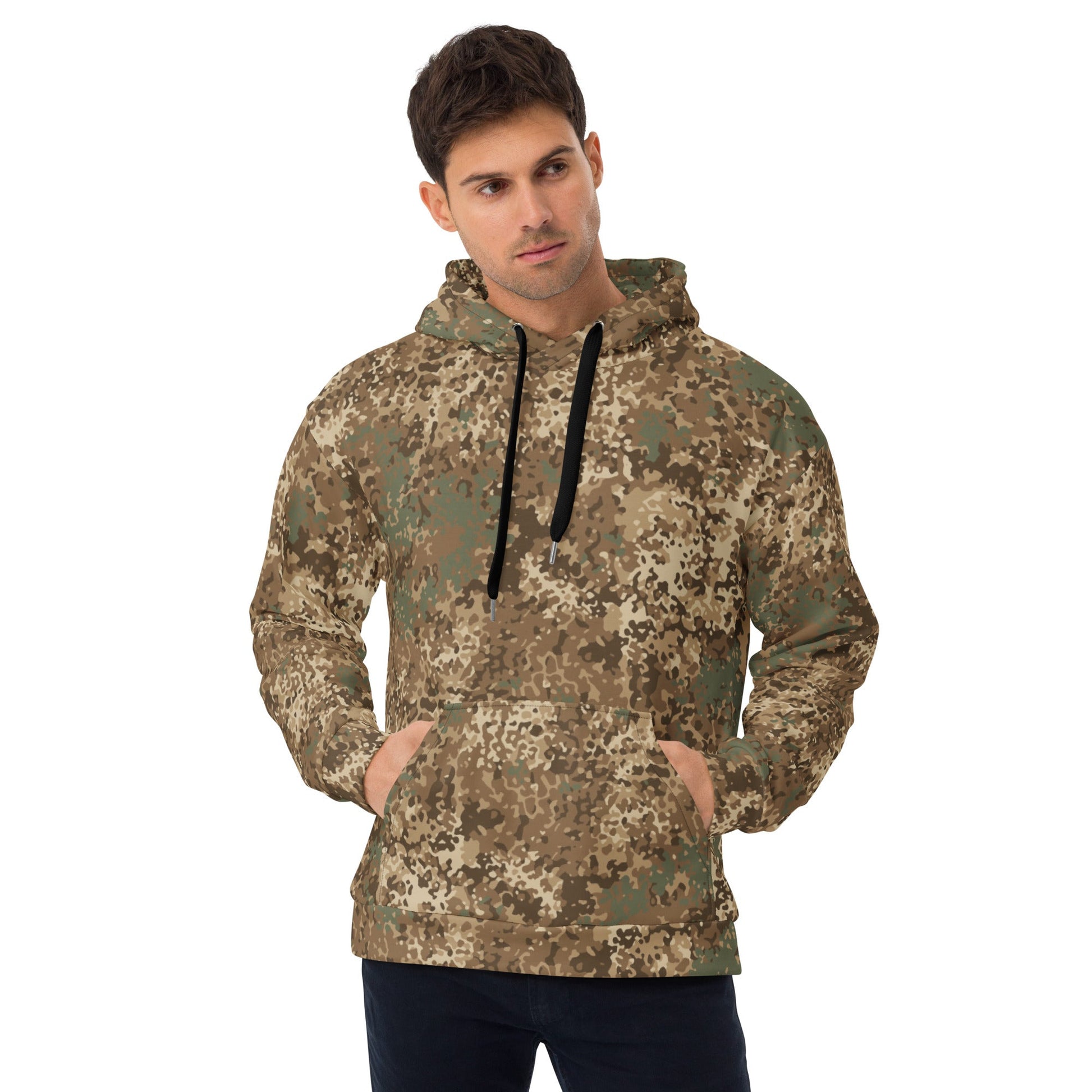 German Flecktarn Desert CAMO Unisex Hoodie - 2XS