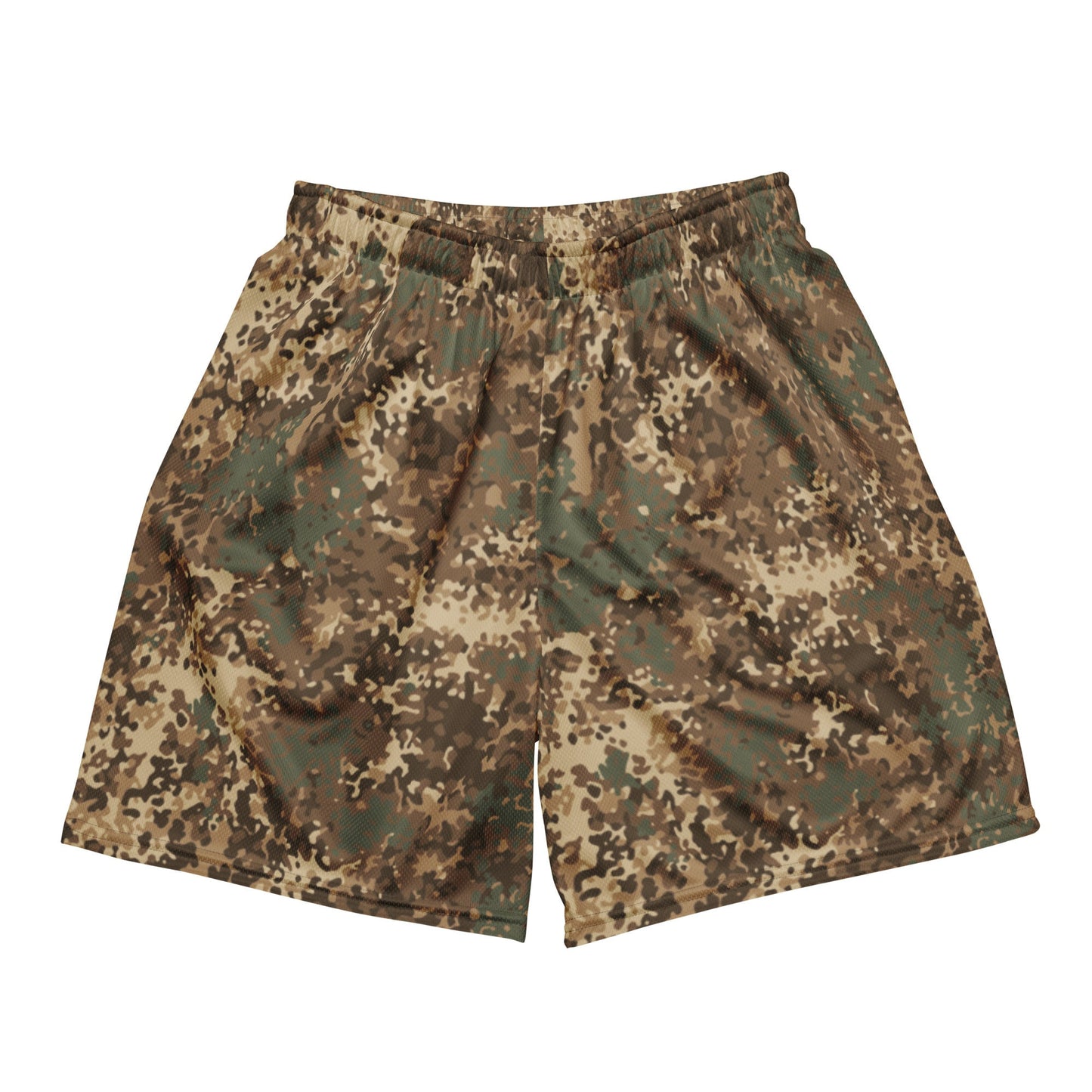 German Flecktarn Desert CAMO Unisex Mesh Shorts - 2XS