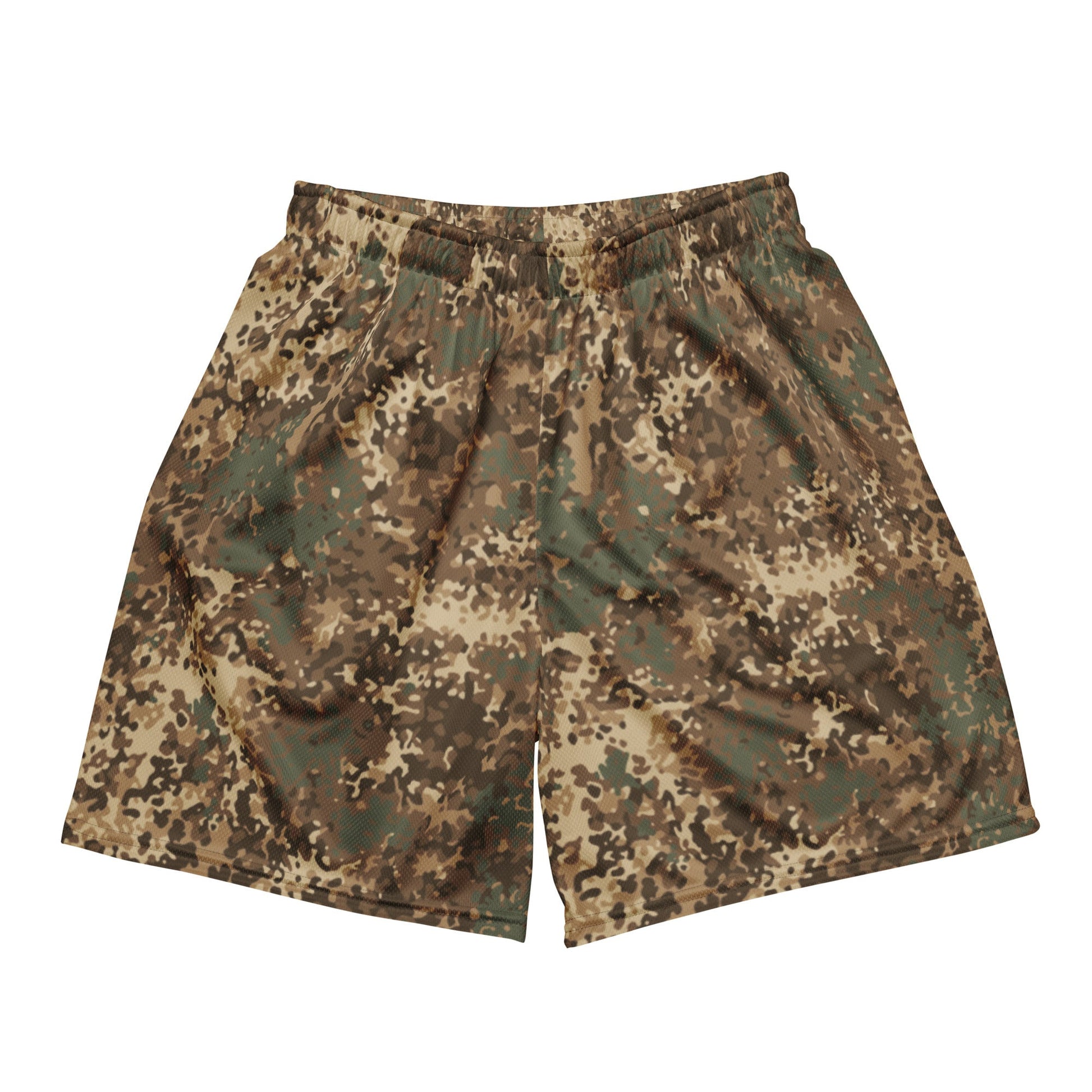 German Flecktarn Desert CAMO Unisex Mesh Shorts - 2XS