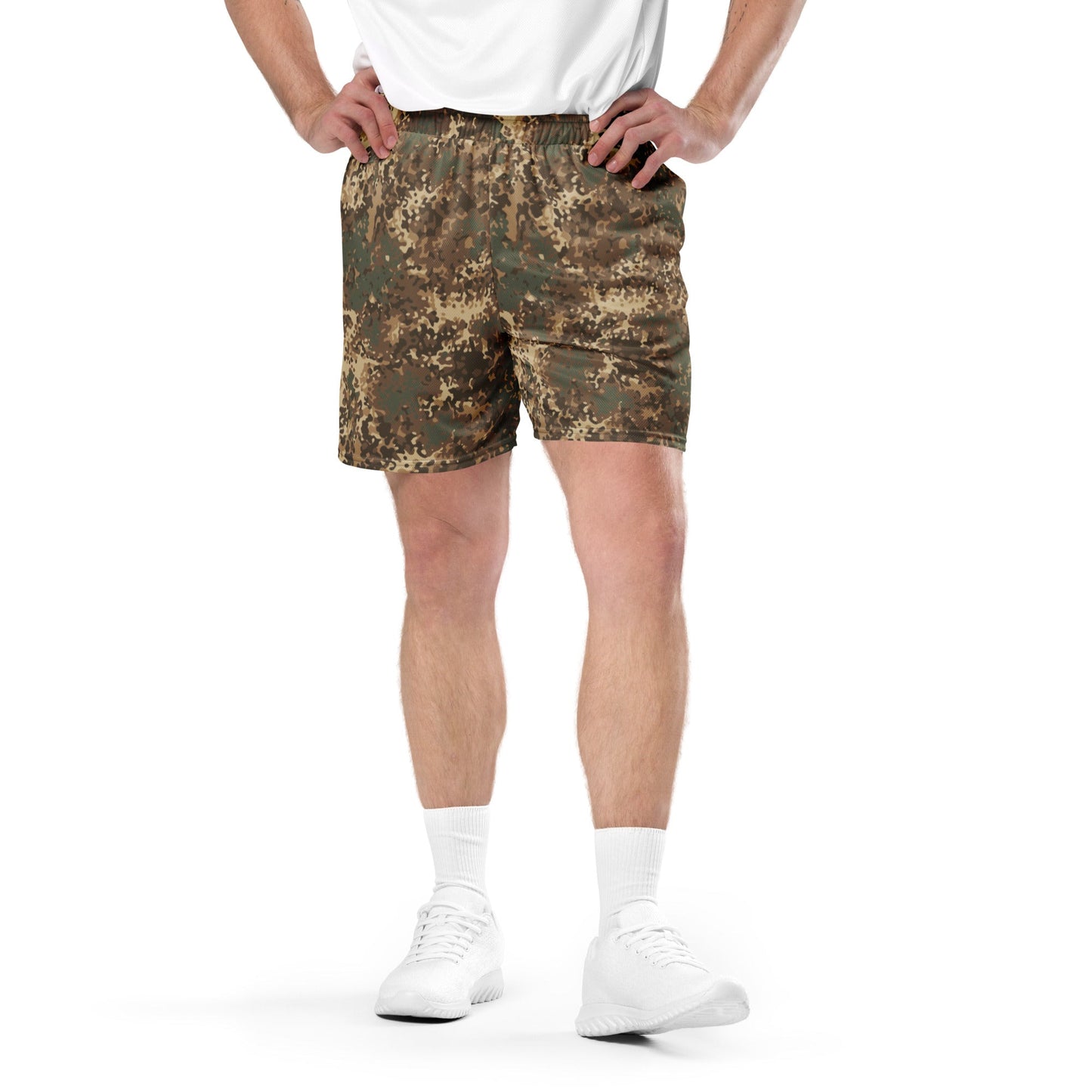 German Flecktarn Desert CAMO Unisex Mesh Shorts
