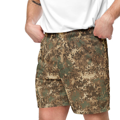 German Flecktarn Desert CAMO Unisex Mesh Shorts