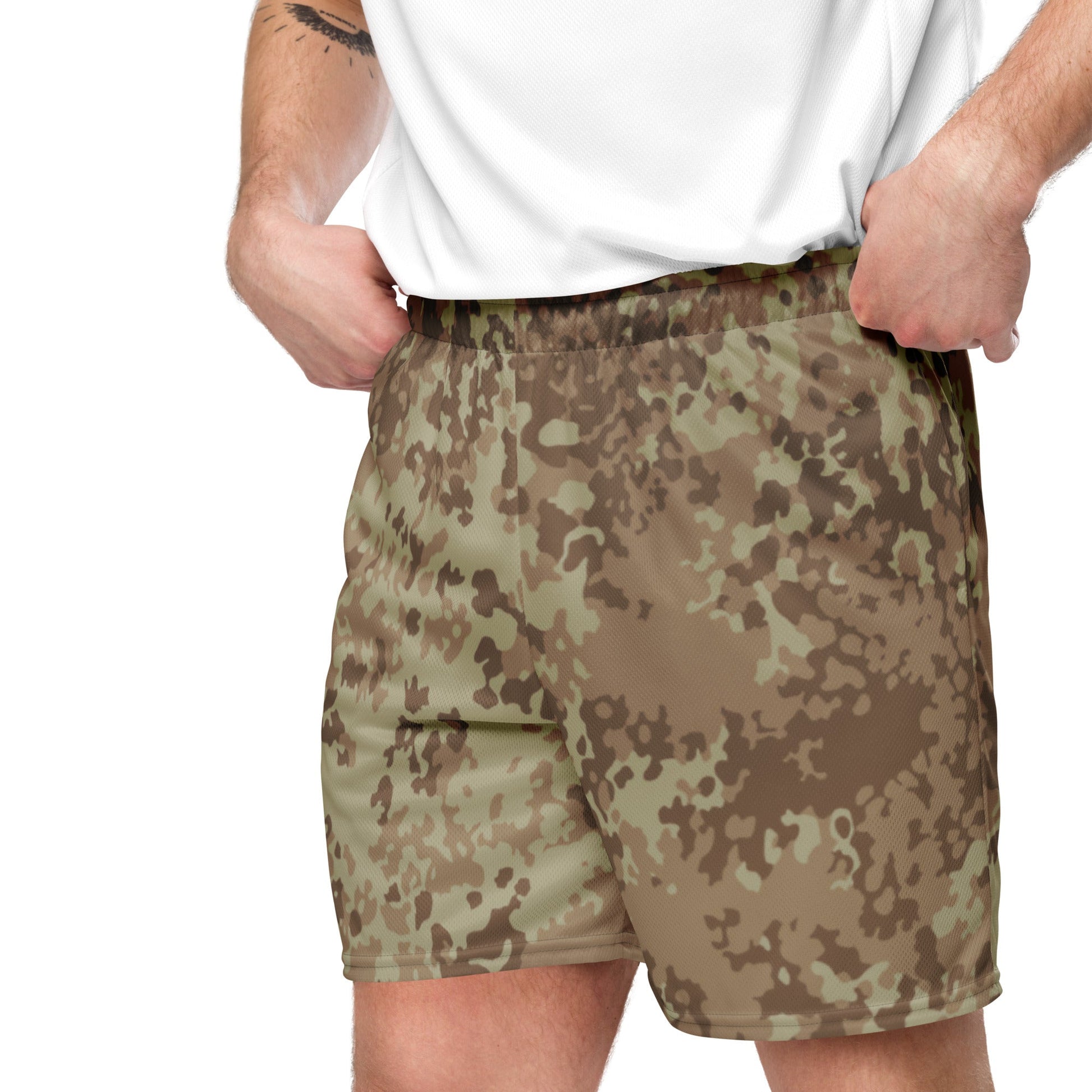 German Flecktarn Desert CAMO Unisex mesh shorts - Mesh Shorts