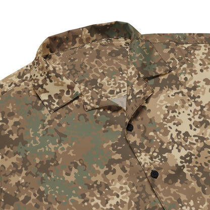 German Flecktarn Desert CAMO Unisex Short-Sleeve Button Shirt