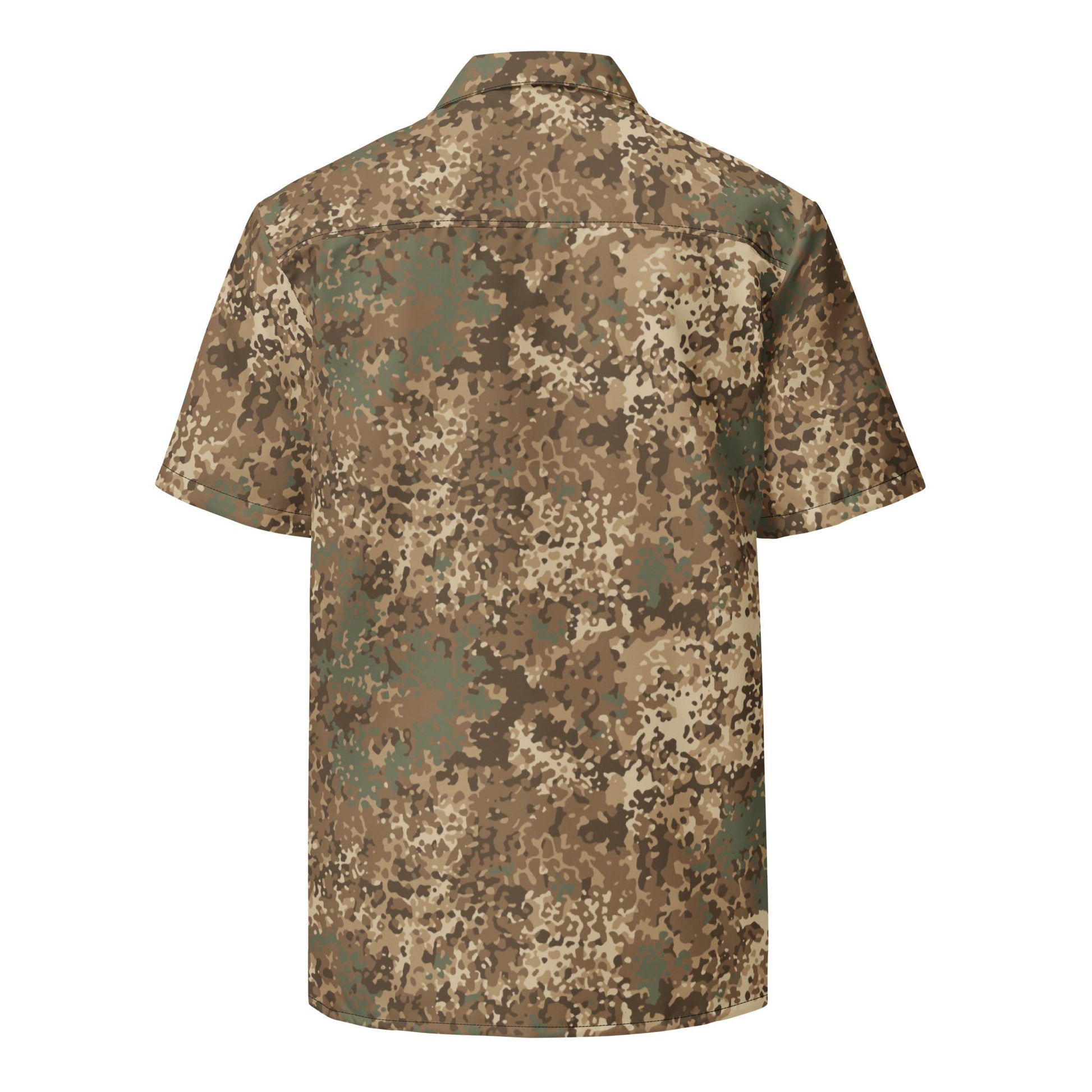 German Flecktarn Desert CAMO Unisex Short-Sleeve Button Shirt