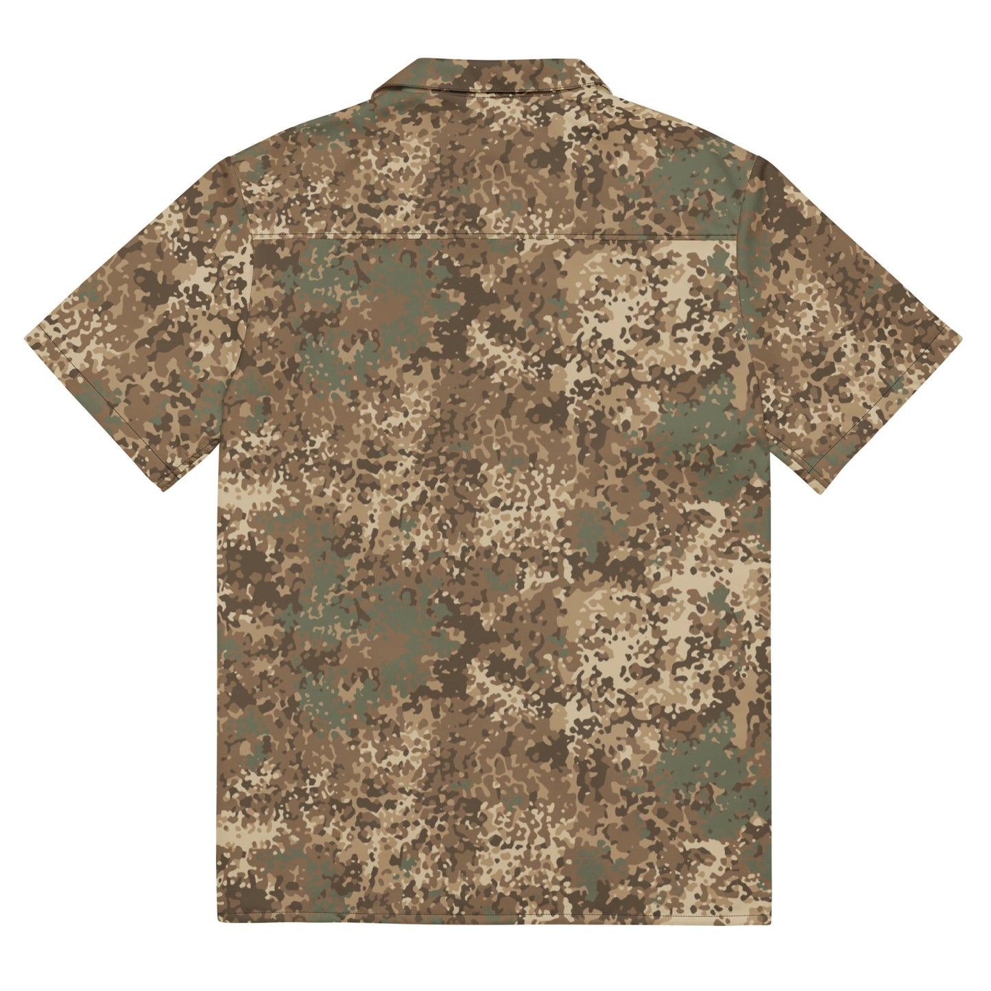 German Flecktarn Desert CAMO Unisex Short-Sleeve Button Shirt