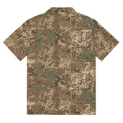 Flecktarn Bundeswehr Desert CAMO Unisex Short-Sleeve Button Shirt