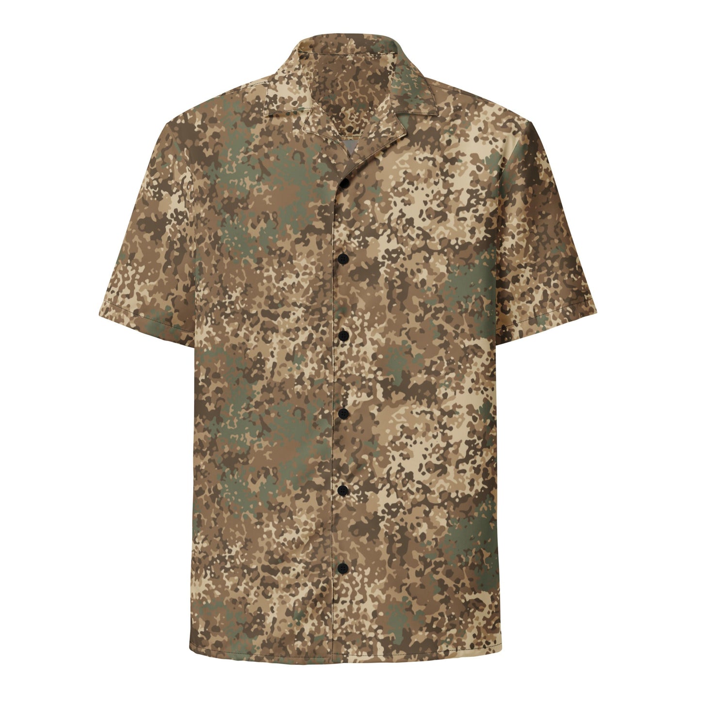 German Flecktarn Desert CAMO Unisex Short-Sleeve Button Shirt