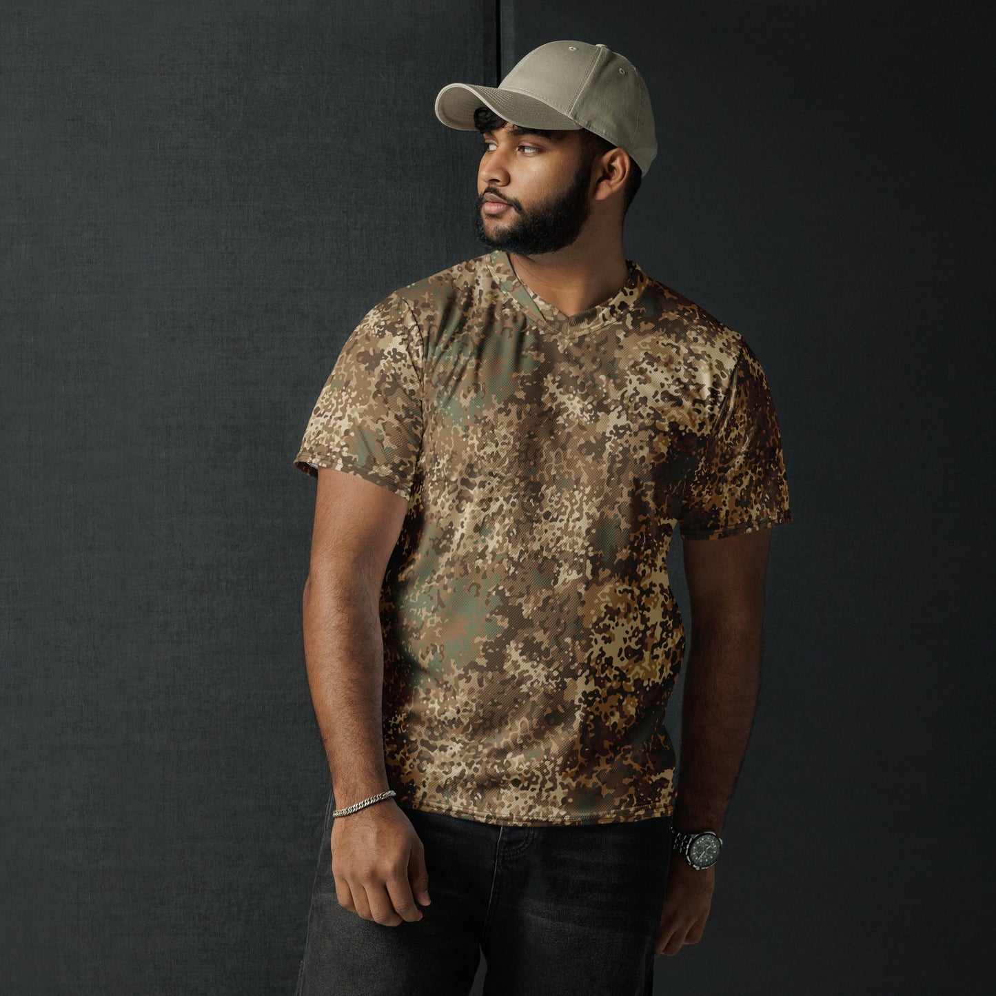 German Flecktarn Desert CAMO Unisex Sports Jersey