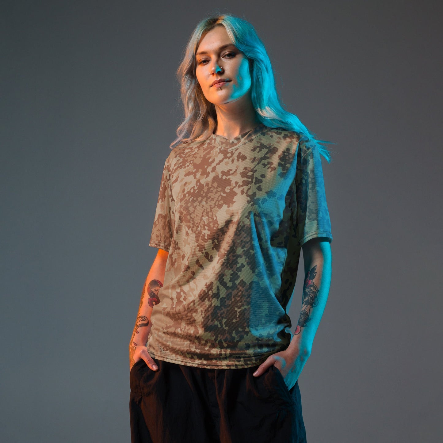 German Flecktarn Desert CAMO unisex sports jersey - Sports Jerseys