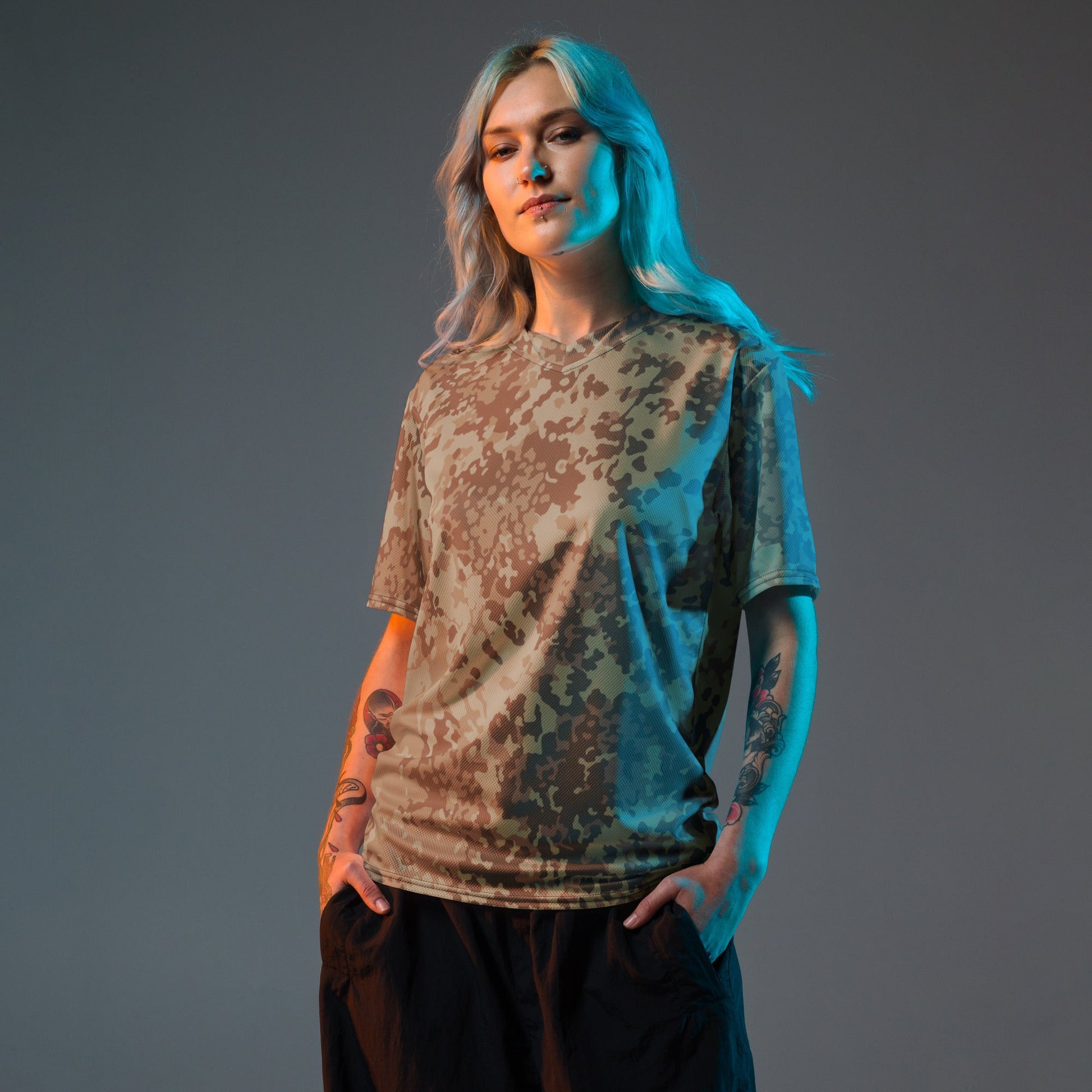 German Flecktarn Desert CAMO unisex sports jersey - Sports Jerseys