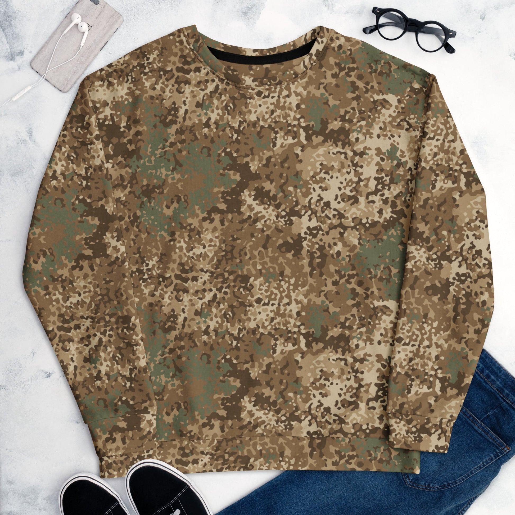 German Flecktarn Desert CAMO Unisex Sweatshirt