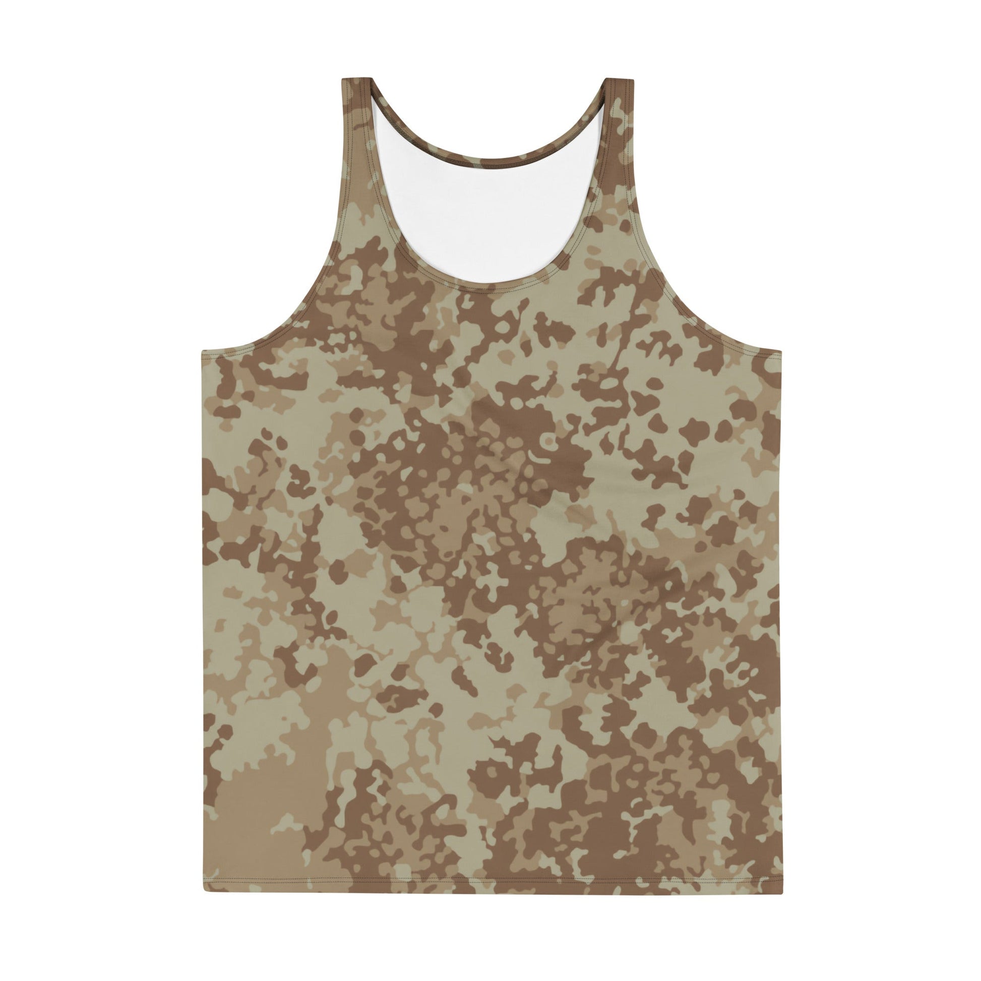 German Flecktarn Desert CAMO Unisex Tank Top - Tops